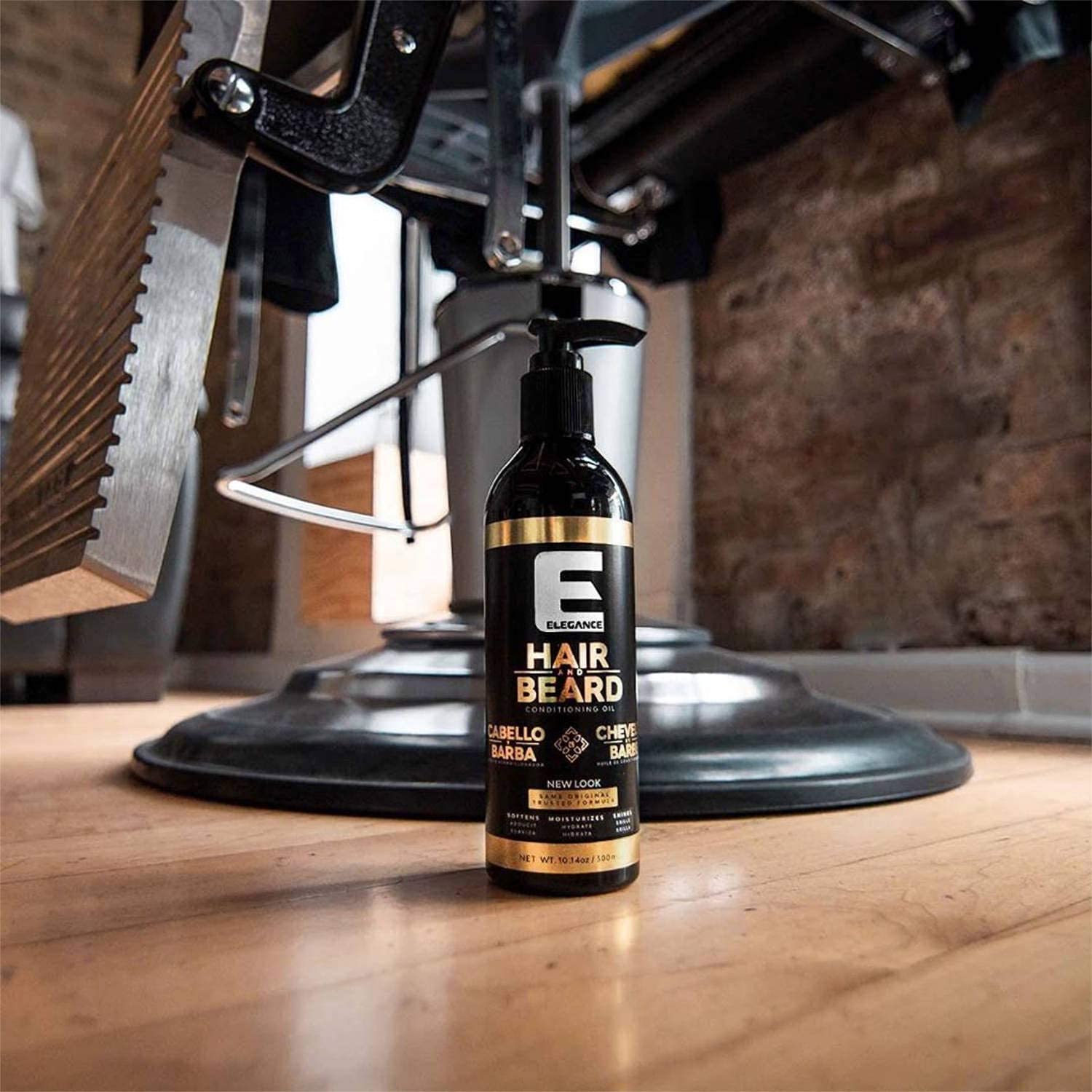 Elegance Hair & Beard Conditioning Oil, 3.38 Oz, Enriched with Aloe Vera, Hair Oil that Promotes Healthy Hair and Beard Growth, Reduces Itching