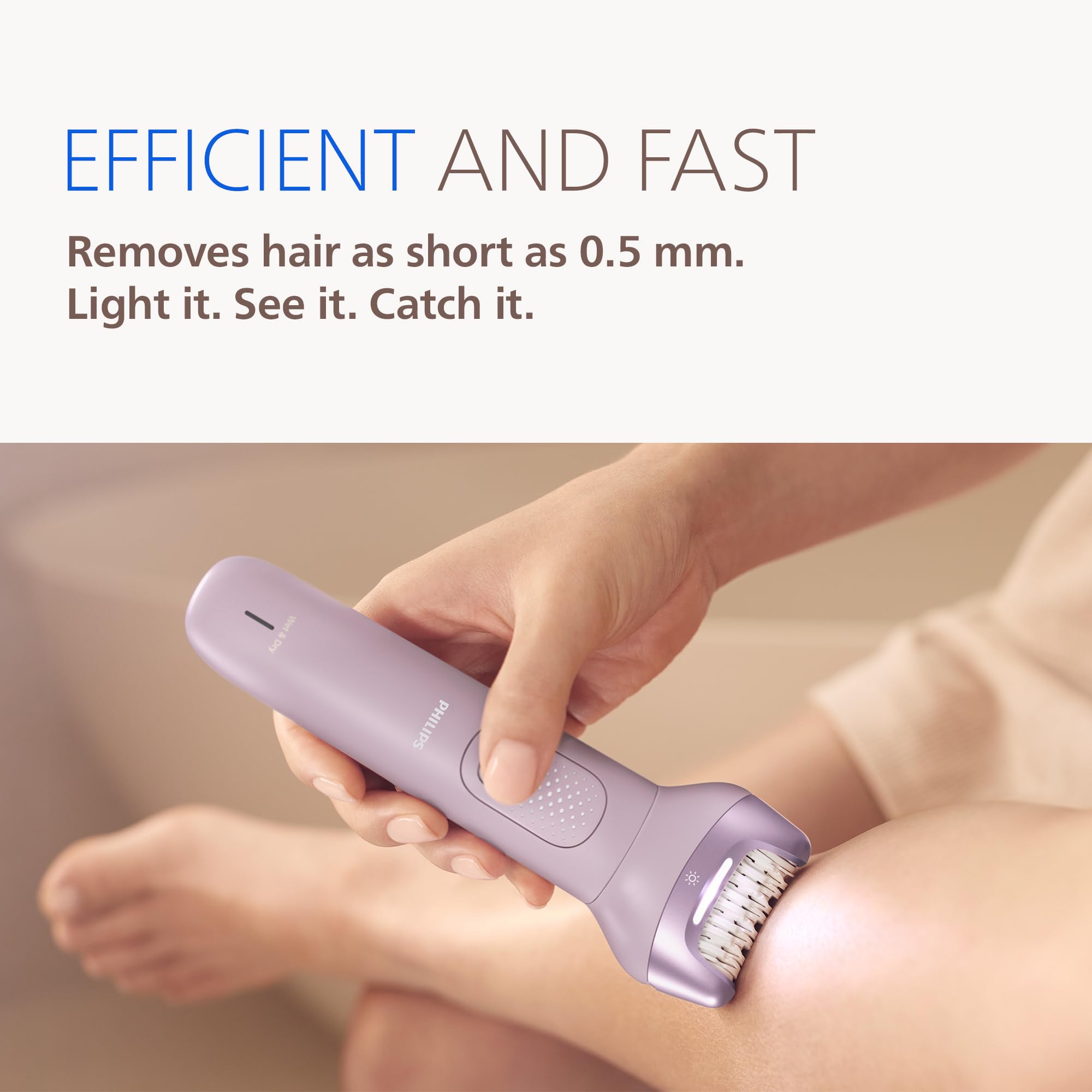 Philips Epilator Series 9000 - Cordless Wet and Dry Electric Epilator, Hair Removal for Legs, Body and Bikini, with ProGuide, 9 Accessories Including Pedicure Head, 60 min. Runtime, Model BRE728/00