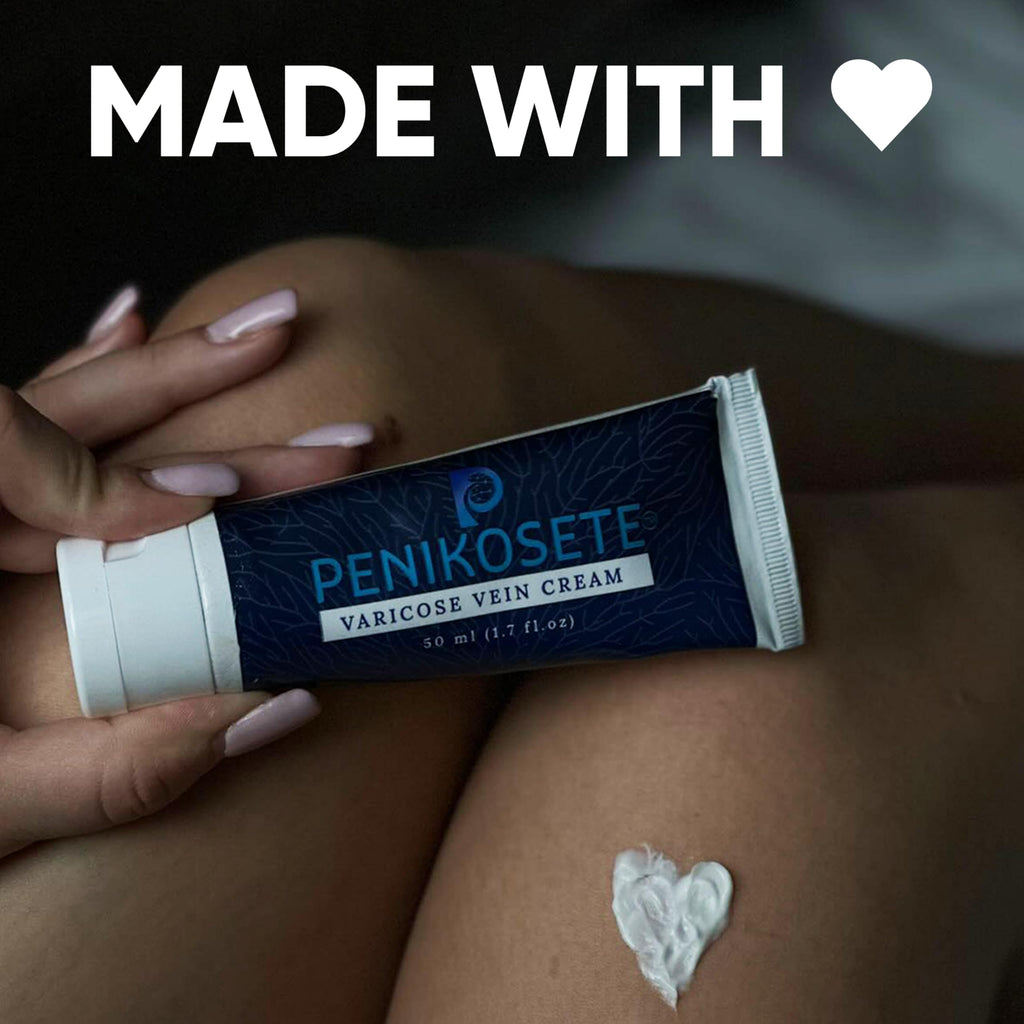 PENIKOSETE Varicose & Spider Vein Cream for Legs | Dermatologically Tested Ayurvedic Ashwagandha Formula | Natural Non-Sticky Cream for Tired, Swollen & Heavy-Looking Legs | For Men & Women - 1 Pack