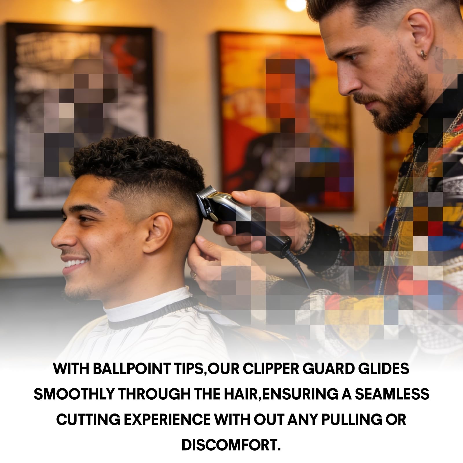 2 Pack Clipper Guards Set, Compatible with wahl 1/2 clipper guards, Guide Comb Attachment 1/16" 1.5mm Metal Hair Clipper Guards Set Replacement and Trimmer accessories, for Barbers and Stylists, Blue