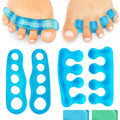 VIVEsole Toe Separators for Men & Women Medium (2 Pairs) - Silicone Gel Spreaders - Therapeutic Spa Stretchers for Plantar Fasciitis, Bunions, Overlapping Hammer Toe Spacers - Metatarsal Yoga Cushion