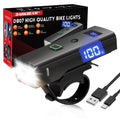 DARKBEAM Bike Light, High Lumens Super Bright Bicycle Front Headlight USB Rechargeable, Waterproof Cycling Lights 4-Mode for Night Riding, Road, Mountain, Safety, with LED Display & Light Sensor