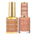 DND Gel Polish Set - Brown Collection | UV/LED Gel & Air Dry Nail Lacquer Duo, 0.5 Fl Oz Each