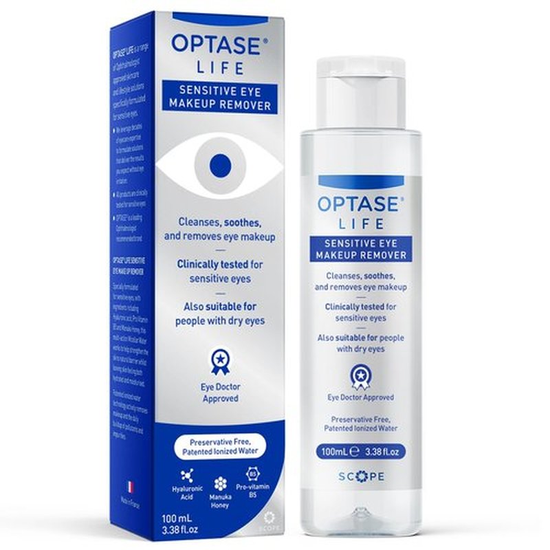 Optase Life Sensitive Eye Makeup Remover - Gentle & Effective for All Skin Types | 100ml