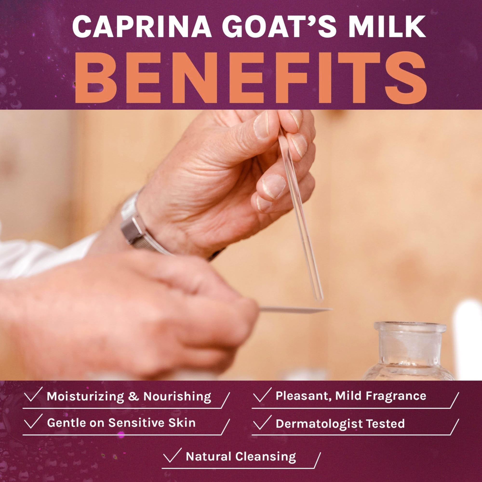 Caprina Fresh Goat’s Milk Bar Soap, SHEA BUTTER, 5 oz (141 g), Pack of 1, Moisturizing Goat Milk Soap Bar with Vitamins A, B2, B3