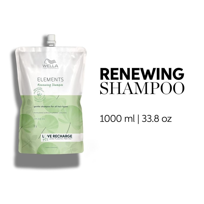 Wella Professionals Elements Renewing Shampoo - Gentle Sulfate & Silicone Free | Perfect for All Hair Types