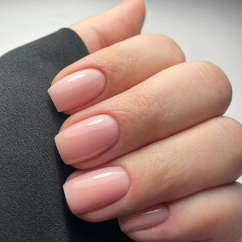 Modelones Pink Press-On Nails - Reusable Short Square Fake Nails Kit with Glue & Mini File | 32 Pcs, 16 Sizes