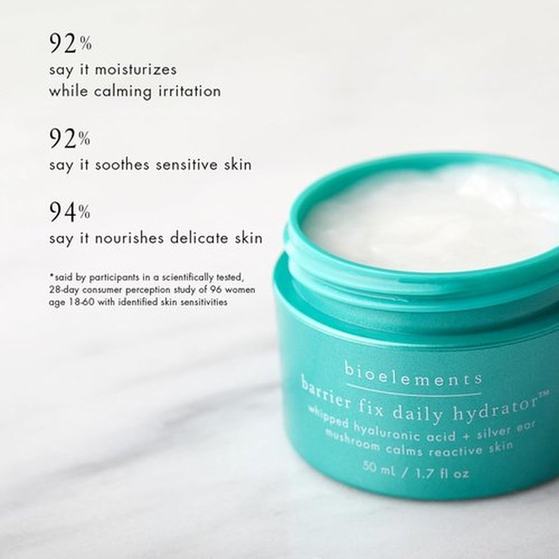 Bioelements Barrier Fix Daily Hydrator | 1.7 fl oz Clinical Face Moisturizer for Sensitive Skin