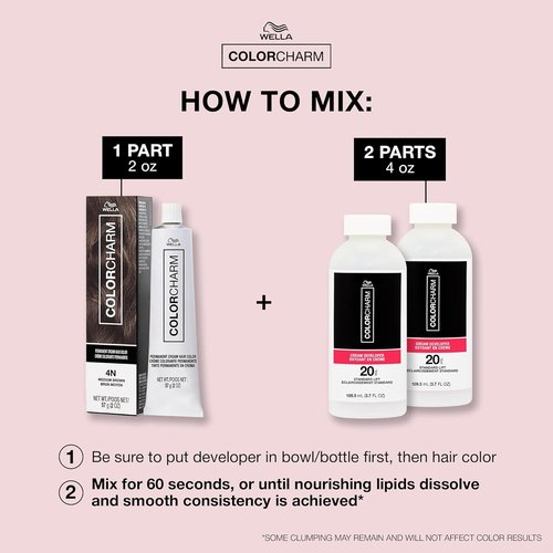 COLORCHARM Permanent Cream Hair Dye - 100% Gray Coverage | Auburn, Red Violet, Burgundy, Copper Shades | Vegan & Paraben-Free | 2 oz.