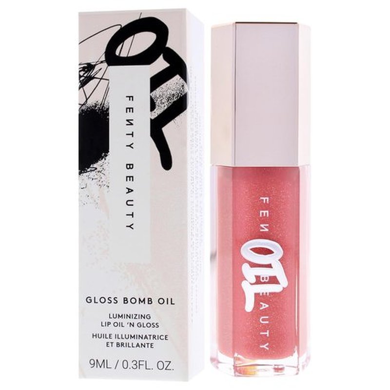 Fenty Beauty Gloss Bomb Luminizing Lip Oil - 01 Fussy | Hydrating Lip Gloss, 0.3 oz