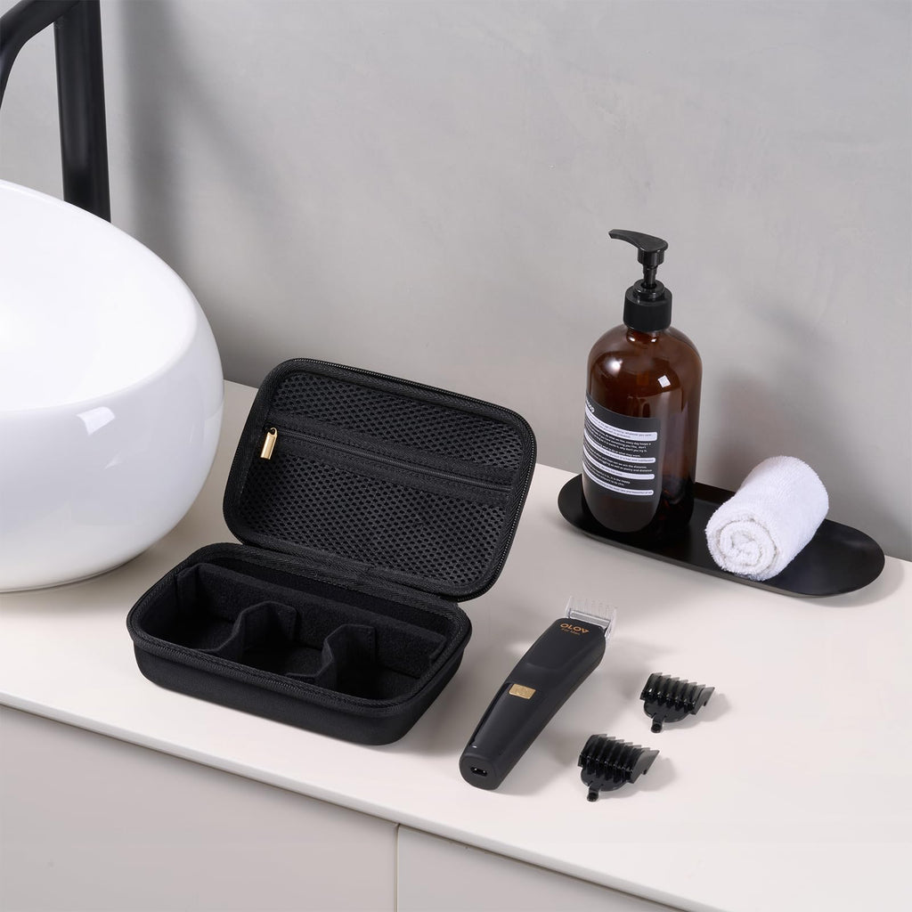 ProCase Hard EVA Travel Case for Electric Hair Clipper Trimmer, Black