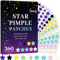 VOZRO Star Pimple Patches 360 Counts, Hydrocolloid Pimples, w/Salicylic Acid & Tea Tree Oil, Pimple Patches for Face - Conceal Whiteheads, Blackheads And Blemishes, Ance (10mm,12mm,14mm)