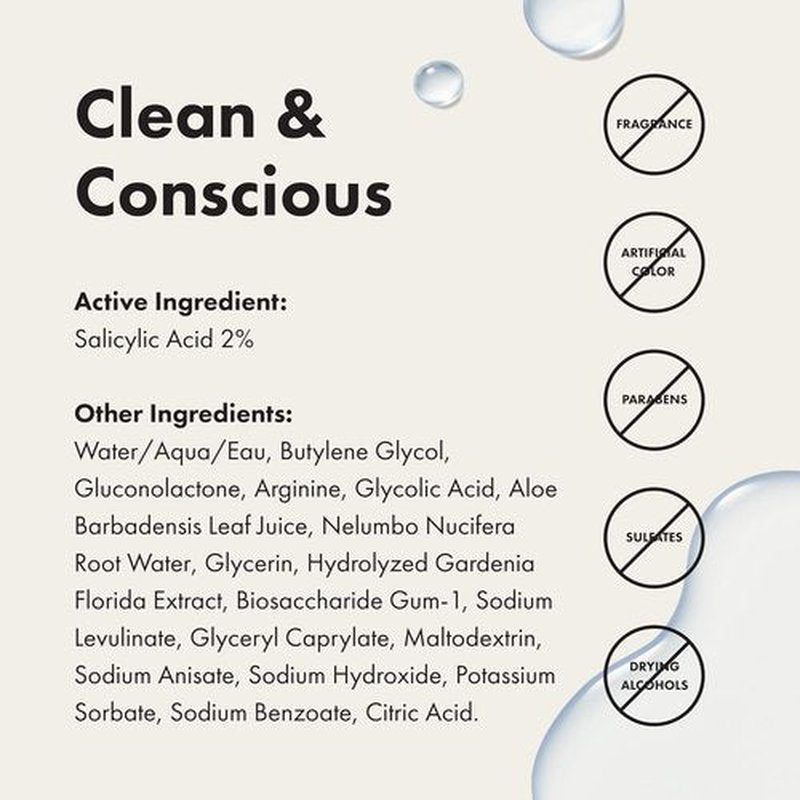 Hero Cosmetics Pore Release Blackhead Clearing Solution - Exfoliating 2% Salicylic Acid Toner | 100 ml