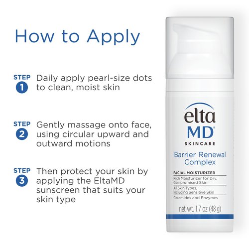 EltaMD Barrier Renewal Complex Face Moisturizer for Dry Skin, Sensitive Skin Moisturizer for Face, 2 pack