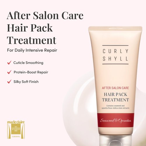 CURLYSHYLL After Salon Care Hair Pack Treatment, Deep Conditioning Hair Mask with Lightweight Finish, No Greasy Buildup for Daily Use, 200ml
