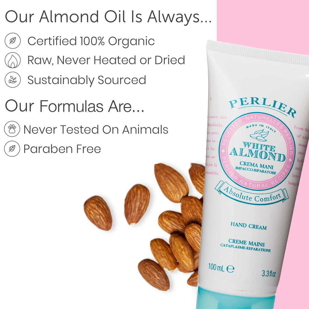 Perlier Absolute Comfort White Almond Hand Cream, 3.3 oz
