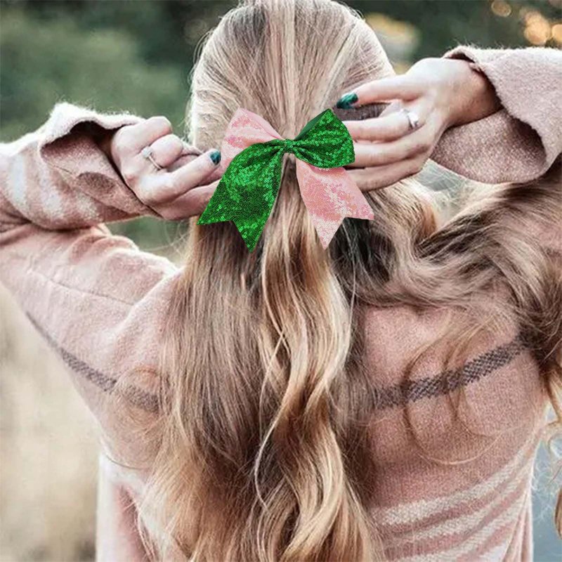 YWAOAIJD 2pcs Witch Hair Accessories for Women, wicked merch with Glitter Pink Green wicked gifts for girls
