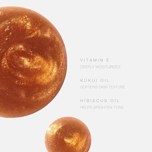Hampton Sun SPF 50 Sun Glow Luminous Body Oil - Lightweight Hydrating Gel with Vitamin E & Kukui Oil | Travel Size