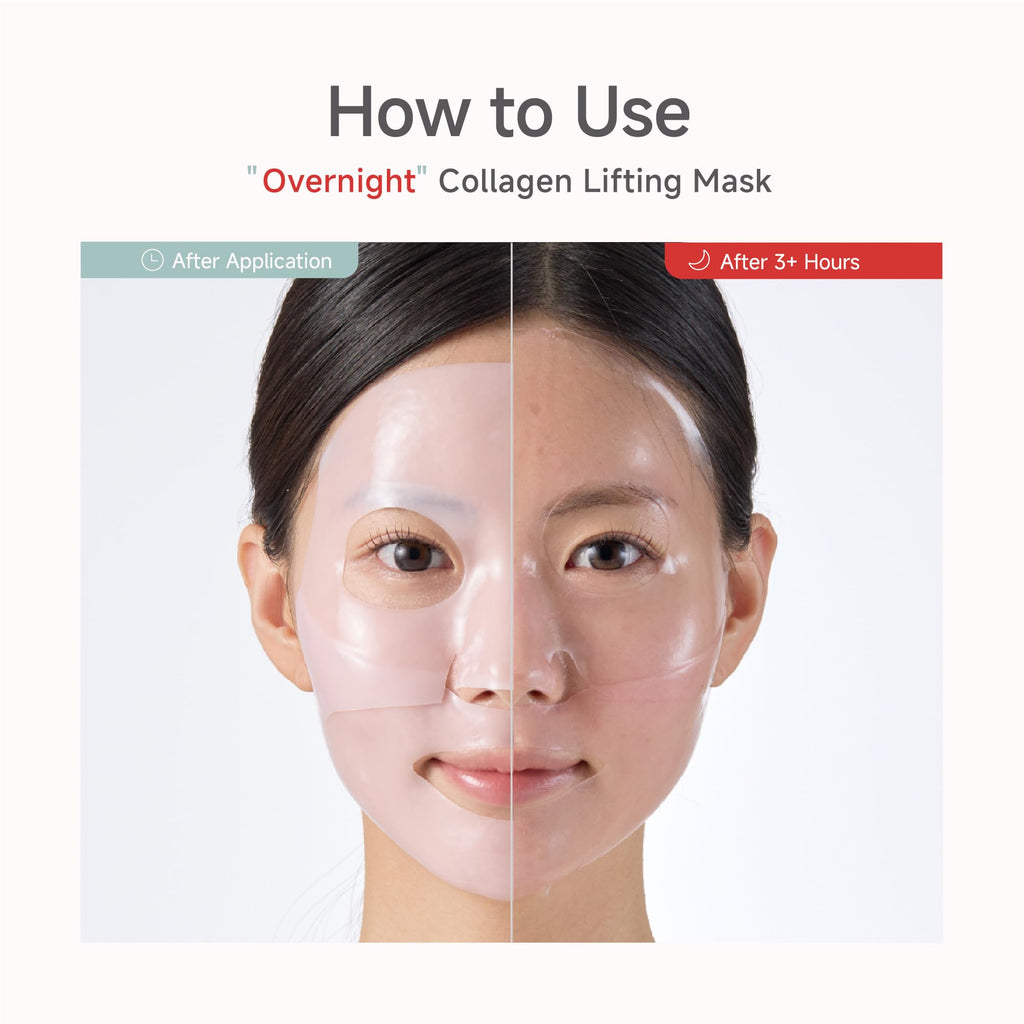 CANDORLOV CDL Low Molecular Collagen Face Lifting Mask - Glowing, Firming & Deep Hydrating Korean Hydrogel Sheet Mask for Glass Skin Elasticity, Phyto PDRN Anti-Aging Skincare (10 Sheets)