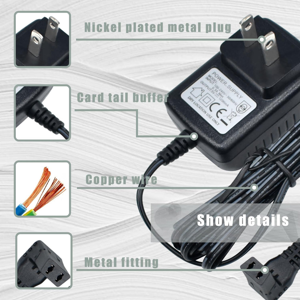 BOEEA Charger for Wahl Trimmer 9864SS, SS2L, WSS3L, 9818A, 5616L, 5701,9870, 9884L2, 9896, 9899, Fit 9864 Stainless Steel Lithium Ion 2.0+ Beard Trimmer