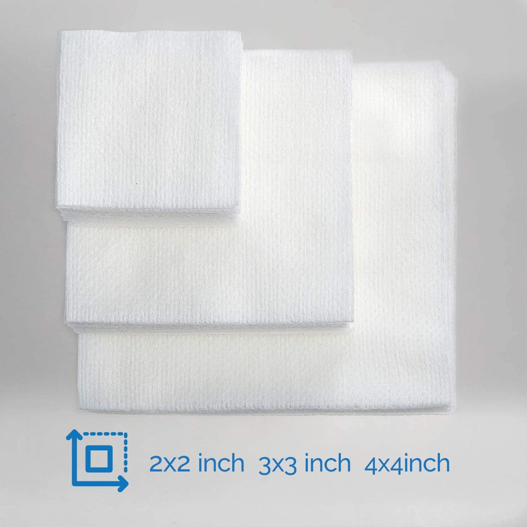 JMU 800 Gauze Pads 4x4, Non Woven Sponges 4-Ply Non-Sterile Guaze All Purpose Gauze Sponges(200Pcs/Bag,Total 4 Bags)