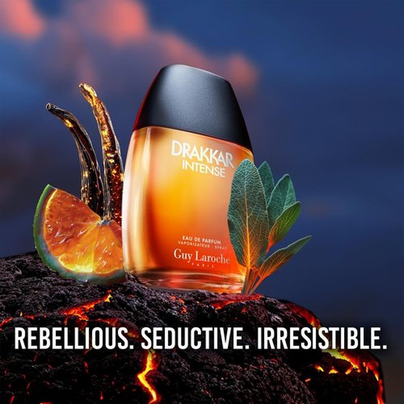 Guy Laroche Drakkar Intense Men's Eau de Parfum - Seductive Ambery Fougere Fragrance with Vanilla & Bergamot