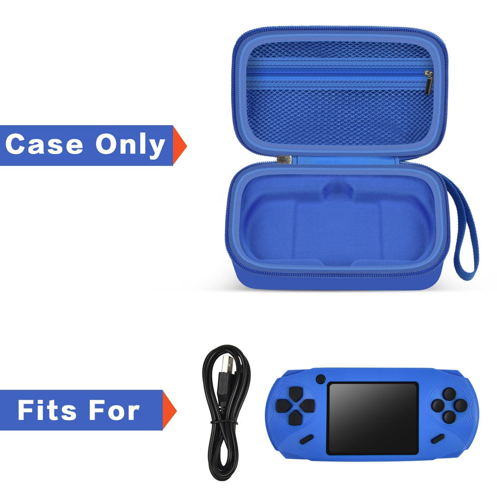 casmilee Travel Carrying Case Compatible with Beijue/for WELLST·G 16 Bit Handheld Games, Kids Video Games Storage Holder, Portable Electronic Game Player Organizer for Console Accessories - Box Only