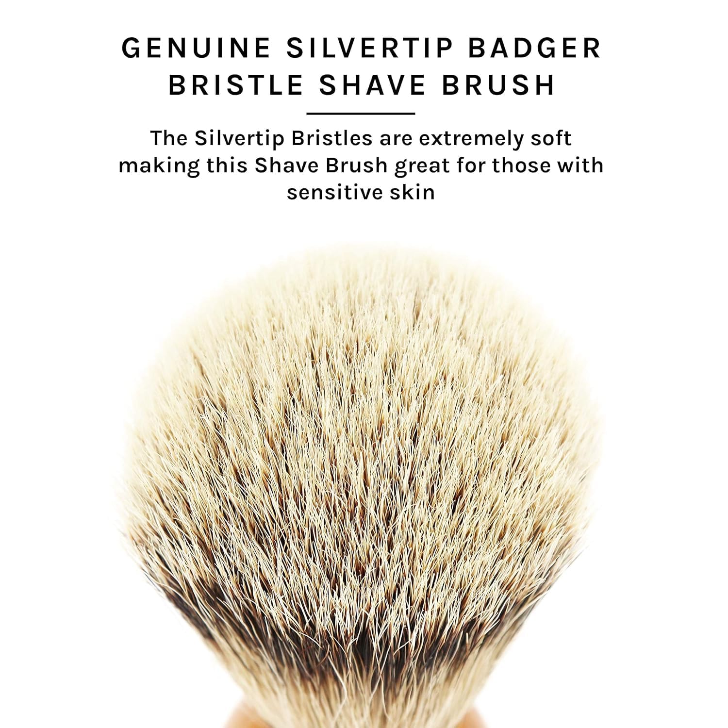 Parker 100% Silvertip Badger Shaving Brush – Olivewood Handle, Long‑Loft 22 mm Knot with Resin Stand – Super Soft Bristles for a Rich Lather for all Skin Types