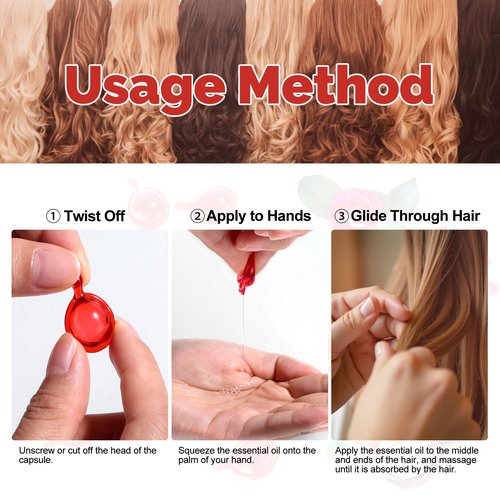 BS-MALL Hair Treatment Serum With Avocado Vitamin A, C & E, Biotin And Water - 60 Capsules Per Bottle For Frizzy And Damaged Hair Pack of 2 Bottles