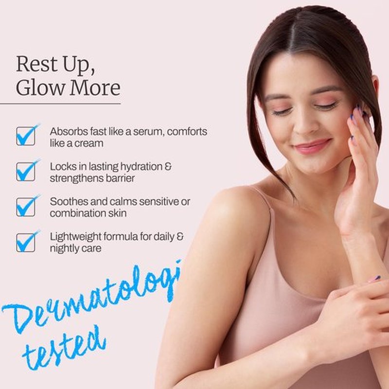 Intermission Rest-Up Serum Cream 2.36 fl oz – Serum + Cream Hybrid Moisturizer with CHEMOCICA™ 700,000 ppm, Hyaluronic Acid, Ceramide & Panthenol for Sensitive & Combination Skin