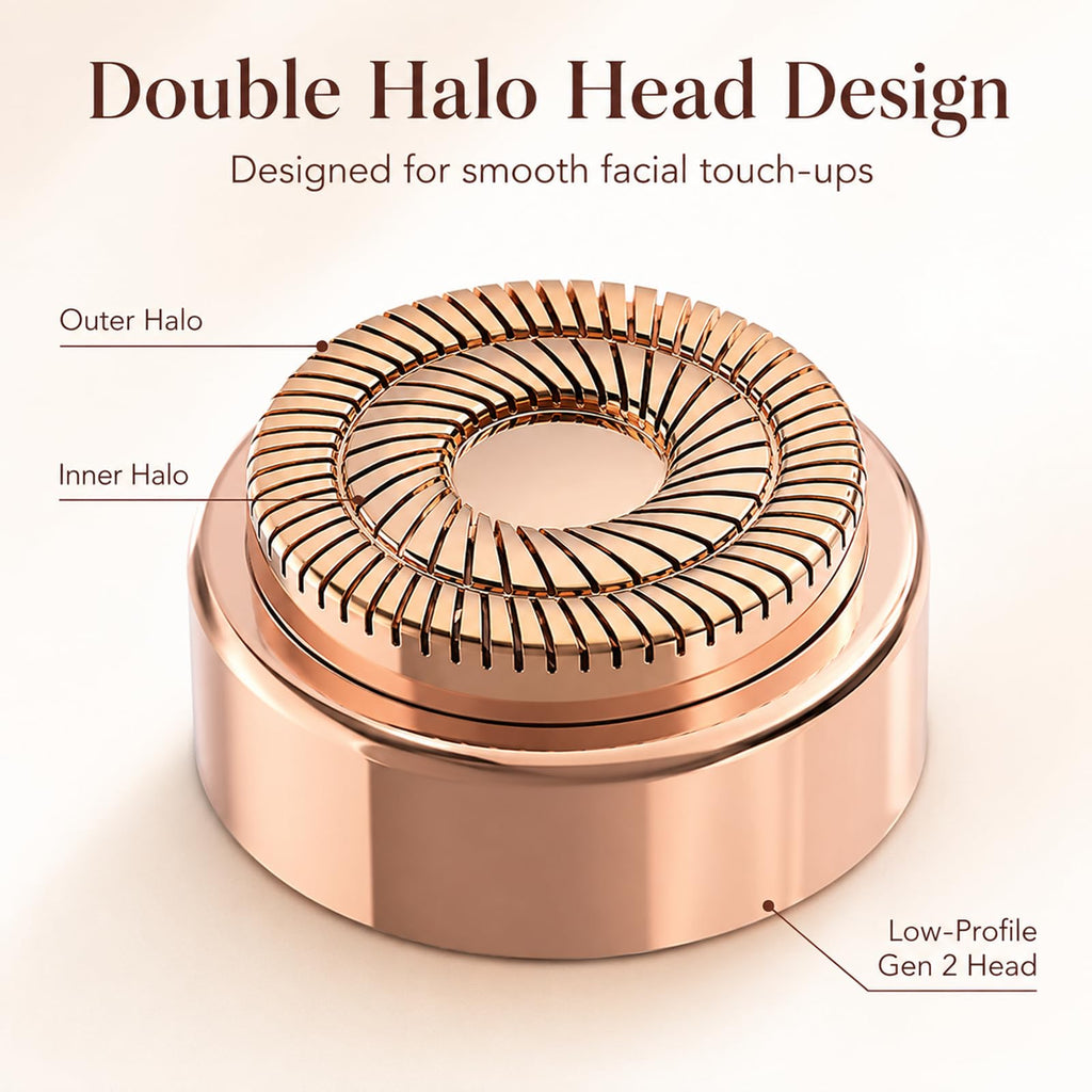 Replacement Heads for Finishing Touch Flawless Generation 2 Facial Hair Remover, 4 Count