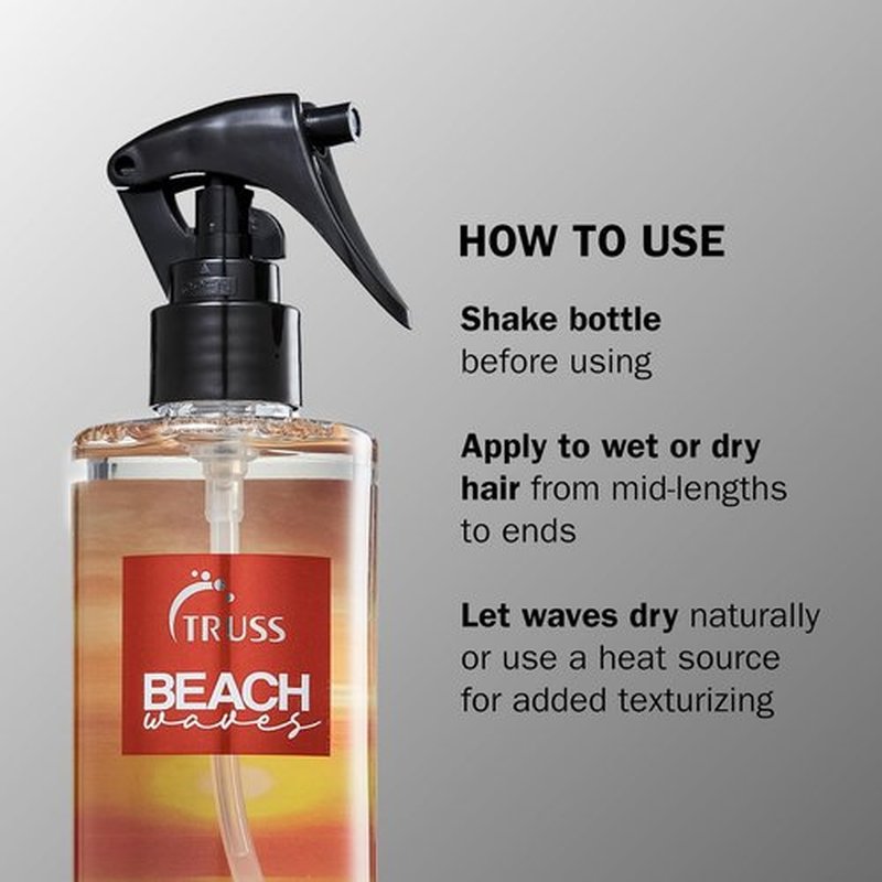 TRUSS Beach Wave Spray - Texturizing Spray for Effortless Beach Waves - Promotes Healthy Hair Growth & Volume (8.79 fl oz)