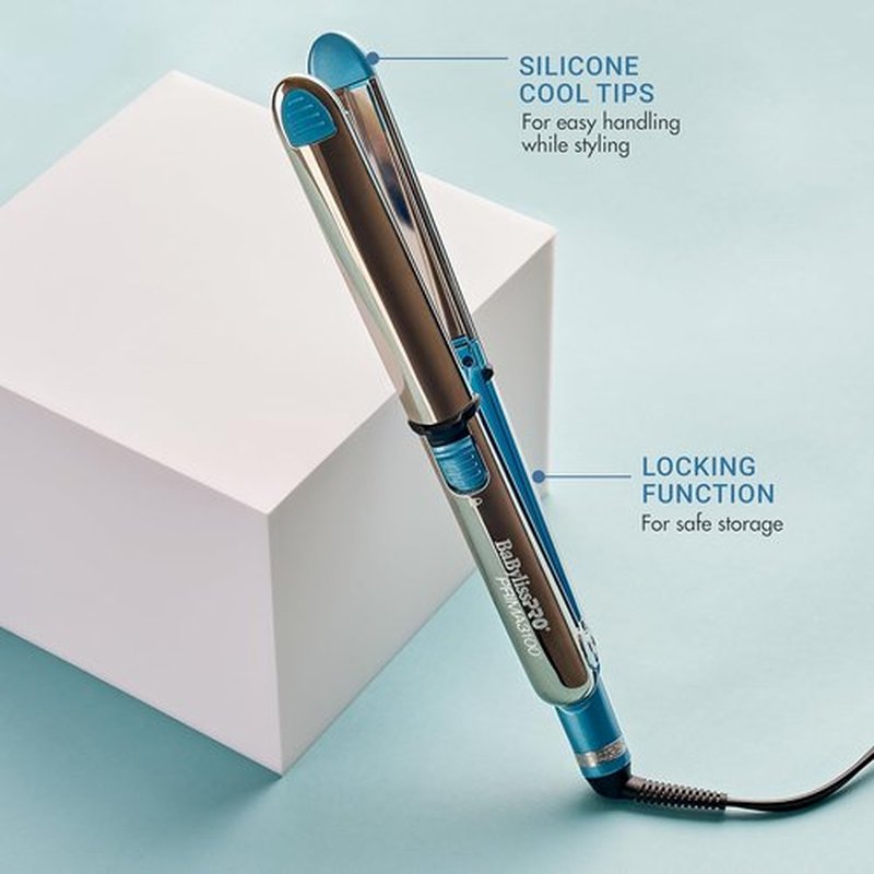 BaBylissPRO Nano Titanium Hair Straightener - Professional Ionic Flat Iron & Curling Iron for Stylists