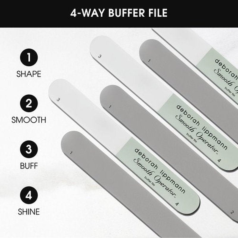 Deborah Lippmann Smooth Operator Nail Buffer File | 4-Way High Gloss Nail Buffer
