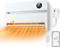 DREO Smart Wall Heater - 1500W Electric Space Heater with 120° Oscillation & Adjustable Thermostat | Ideal for Bathroom, Bedroom, Office