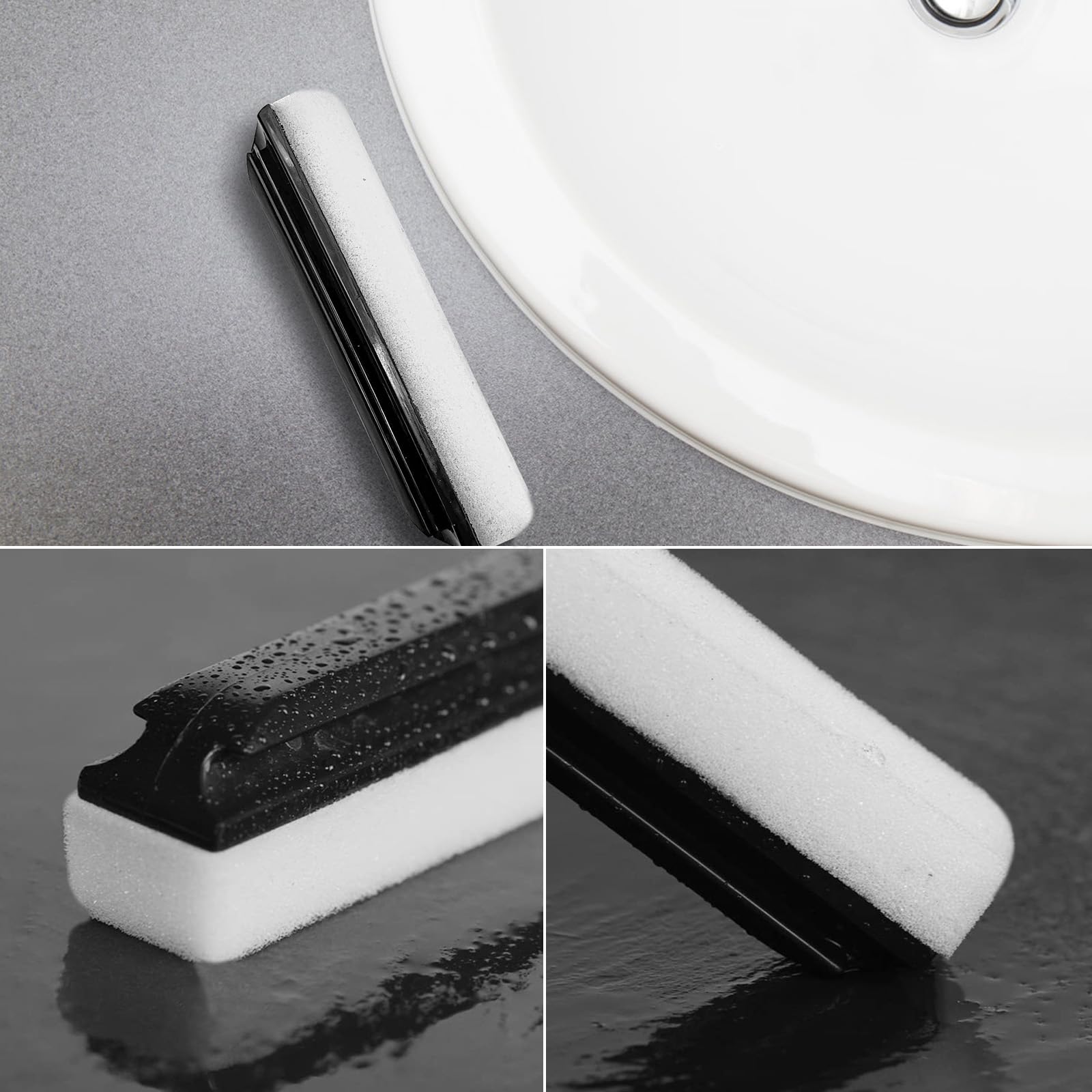Beard Cleaner Brush: Clean Up Beard Trimmings from Sinks and Countertops After Shaving - Best Gifts For Men Beard Brush Clean Up Sink (Brush)