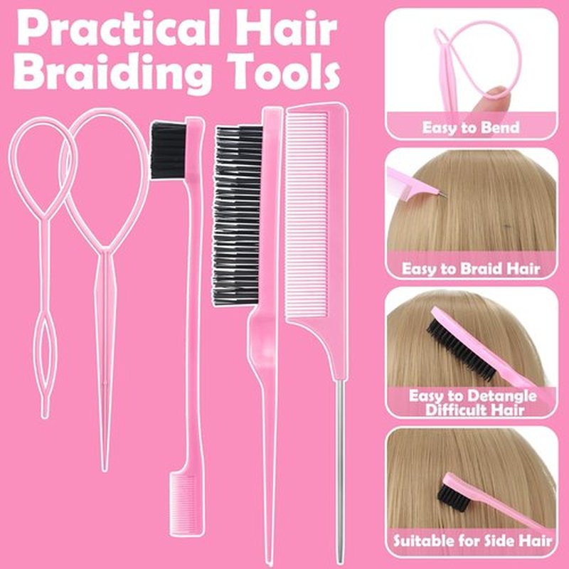 Hair Accessories for Girls, 1695 Pcs Toddler Hair Ties Elastic Hair Ties with Hair Clips Hair Tail Tools, Girls Hair Accessories for Baby Toddlers Kids