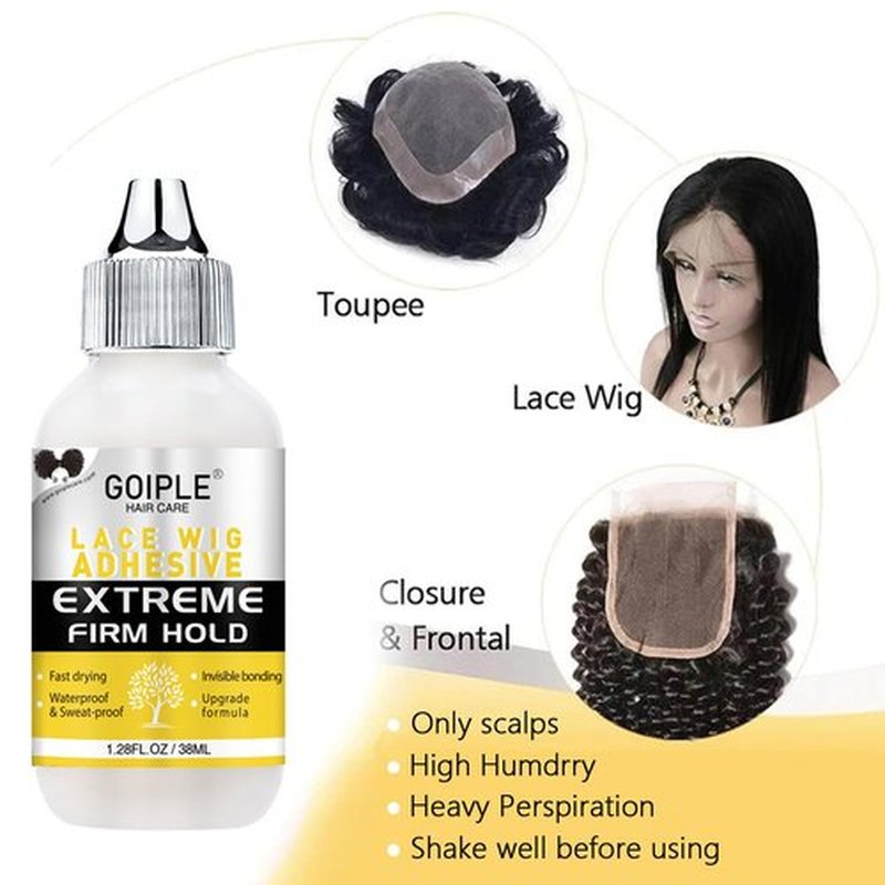 Lace Melting Spray for Glueless Wigs - Essentials Kit with Lace Front Wig Glue & Remover