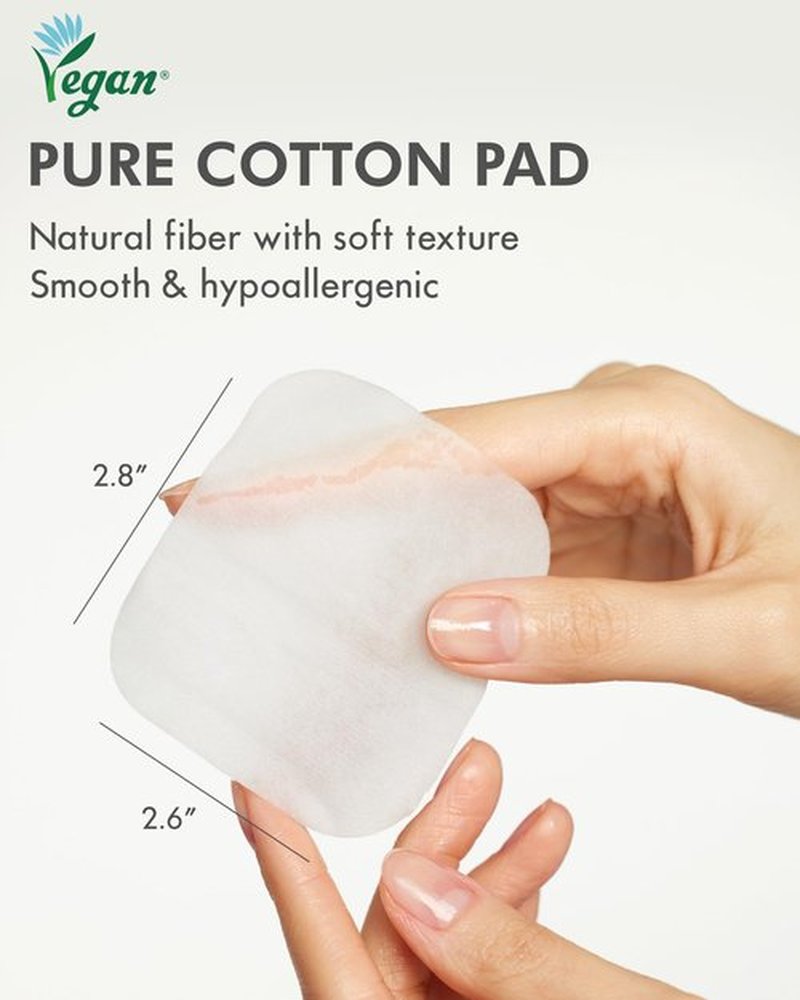 DERMAL Vitamin Toner Pad - Korean Toner Pad for Skin Glow & Vitality Improvement with Vitamin C - Vegan Pure Cotton Square Pads - Travel Kit 12 ea, 3 Pack (Total 36 ea)