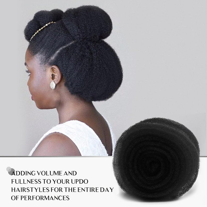 YGQQOY Hair Filler | Updo Hair Sponge & Padding Tool for Volume - Black Hair Donuts