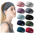 Jesries Women's Workout Headbands Non Slip Sport Sweatbands Yoga Hairbands for Travel Fitness Athletic Elastic Moisture Wicking for Girls