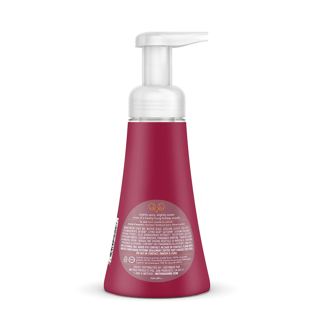 Method Foaming Hand Wash, Hollyberry, 10 Fl Oz (Pack of 1)