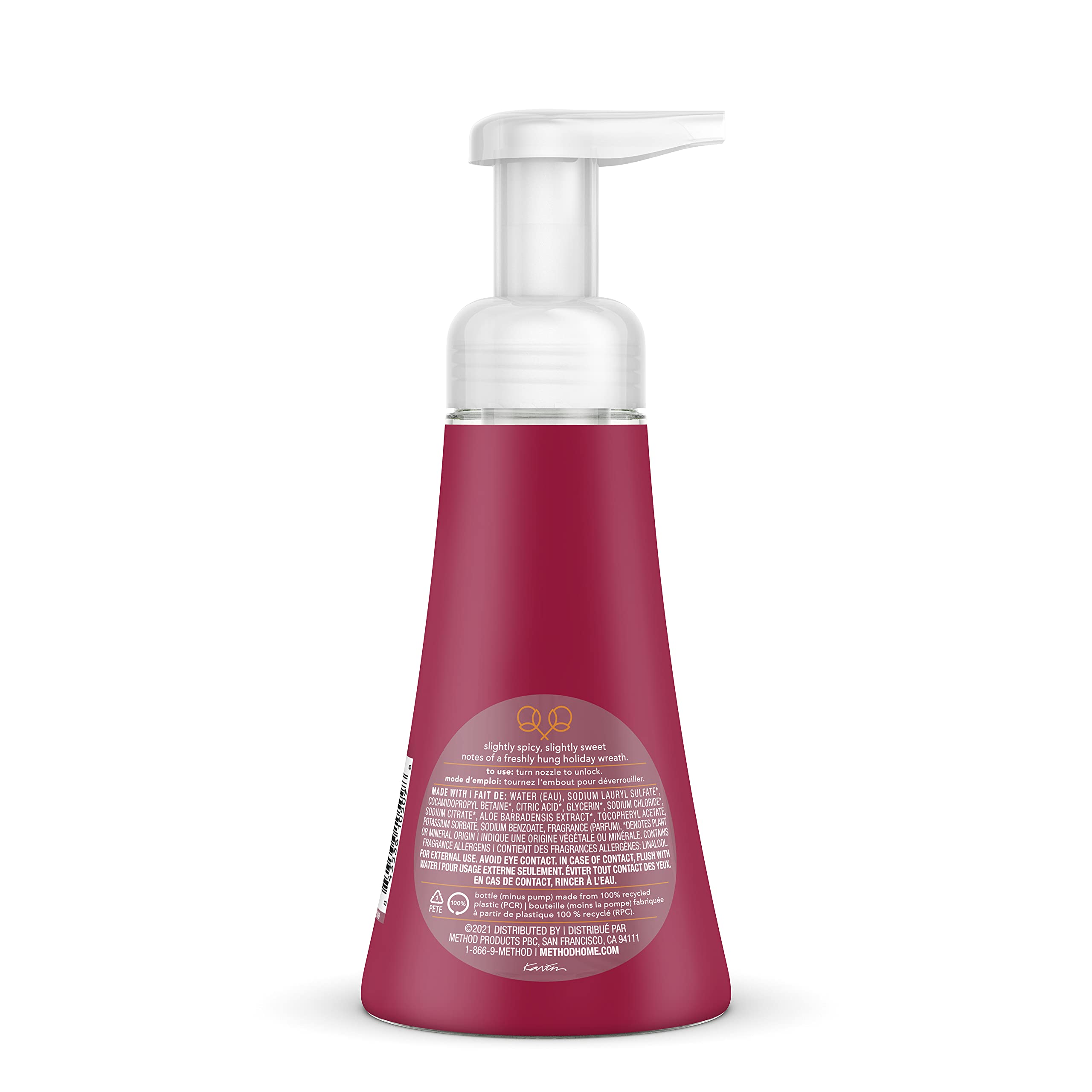 Method Foaming Hand Wash, Hollyberry, 10 Fl Oz (Pack of 1)
