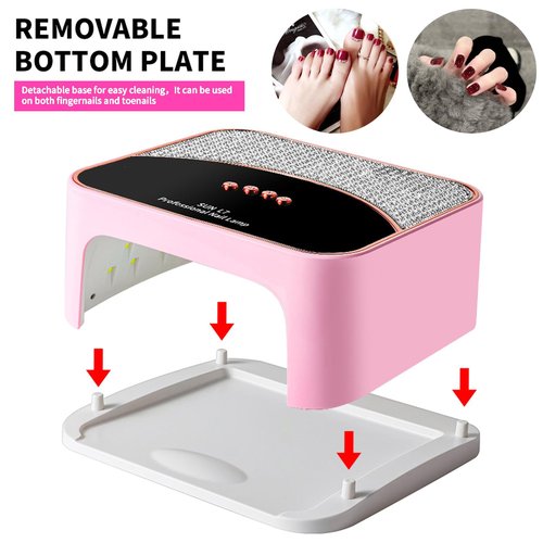 JYDFYP 268W UV LED Nail Lamp, Gel for Nail Polish UV Dryer with 4 Timers 45Pcs Lamp Beads and Automatic Sensor Professional Fast Curing Art Tools