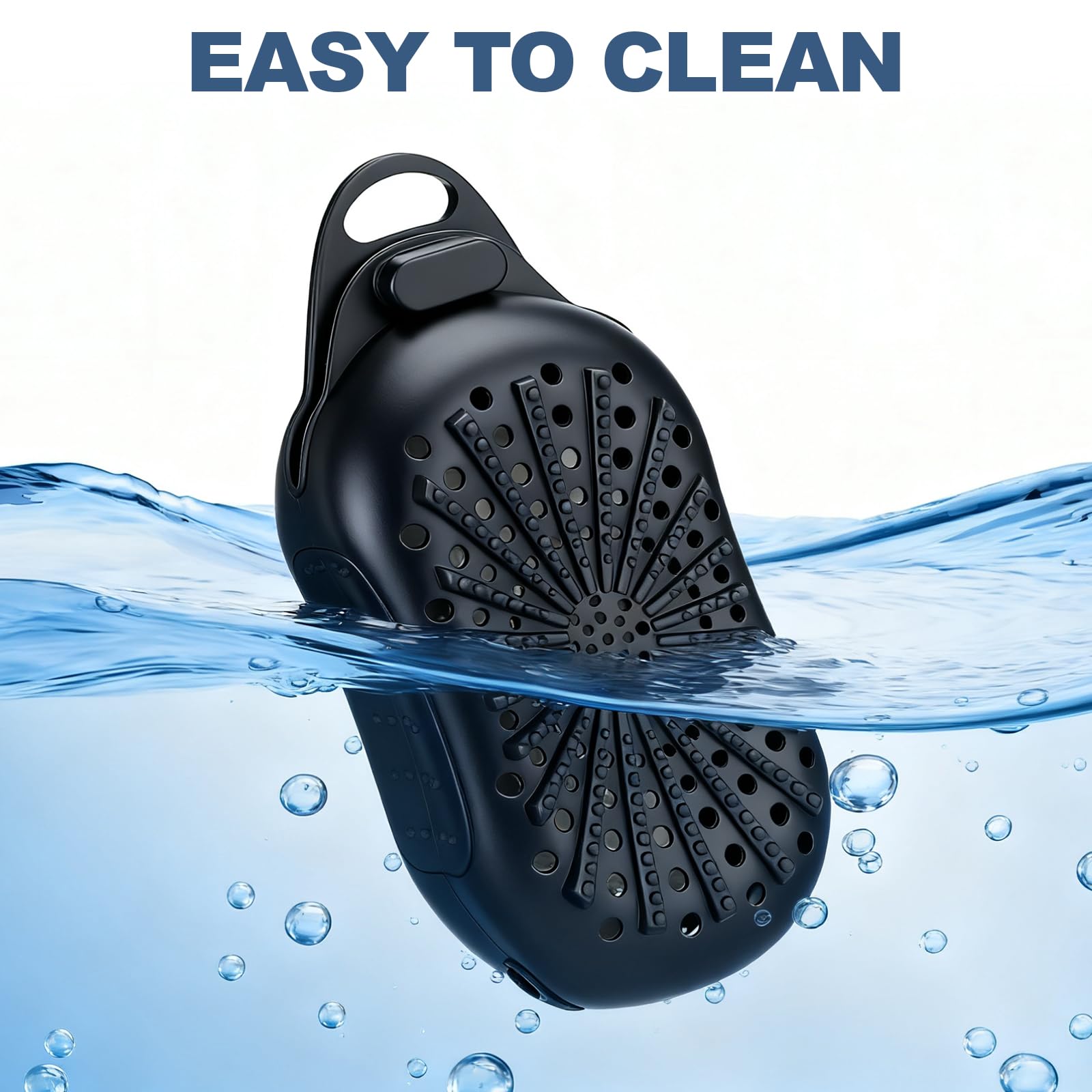 Pangda 2 Pcs Silicone Soap Saver Bag, Dual-Sided Soap Box Scrubber Gentle Exfoliating Silicone Pouch Quick-Dry Saver for Shower (Dark Blue, Black)