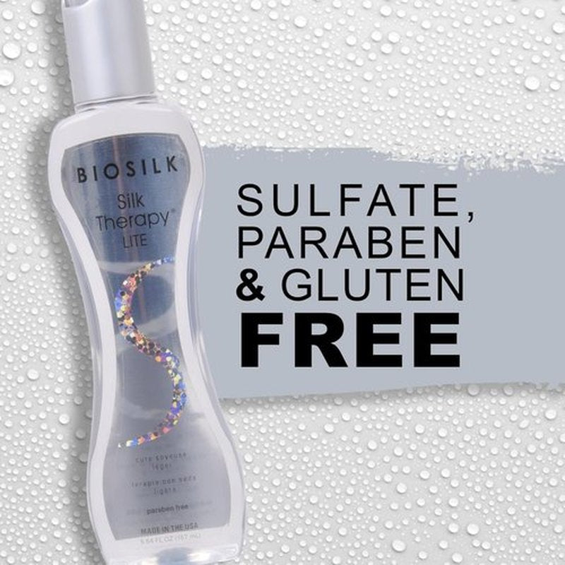 BioSilk Silk Therapy Lite - Leave-In Treatment for Fine & Thin Hair | Sulfate & Paraben-Free, 5.64 Oz