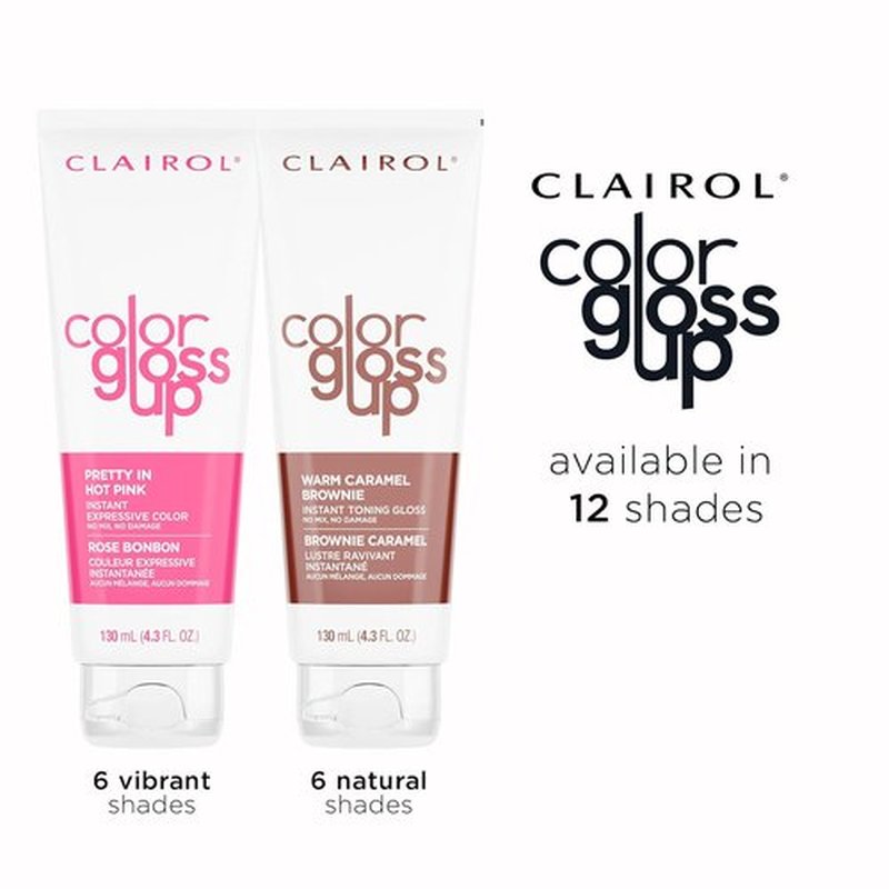 Clairol Color Gloss Up Temporary Hair Dye - Peach Please | Vibrant Color, Easy Application, 1 Pack