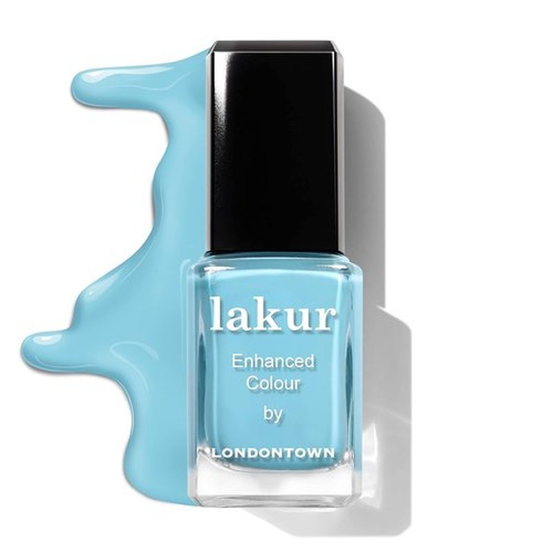 LONDONTOWN Lakur Nail Polish - Blue, Long-Lasting & Chip-Resistant | 0.4 Fl Oz Non-Toxic Vegan Formula