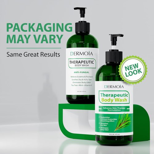 DERMOIA Tea Tree Oil Body Wash - Tea Tree Soap with Tea Tree Body Wash - Antifungal Body Wash for Athletes Foot & Jock Itch with Tea Tree Oil Soap - Hypoallergenic Body Wash 16oz
