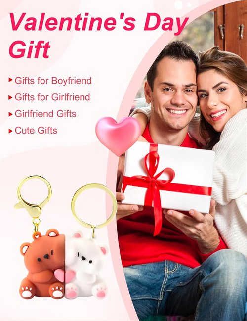 Chunlong Four Cute Keychain Gift for Boyfriend or Girlfriend | Perfect for Valentine's Day & Birthdays